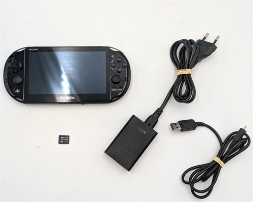 PS Vita Slim Konsol - PCH2004 - Sort - SNR 4136398-PCH2004 (B Grade) (Genbrug) 